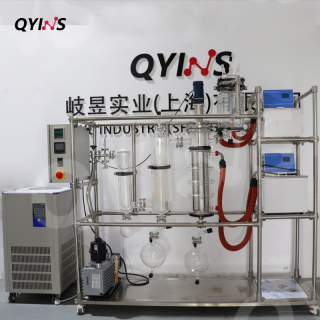 150C定制亞麻籽油芳香油提純出油率高0.25㎡平方玻璃薄膜蒸發器