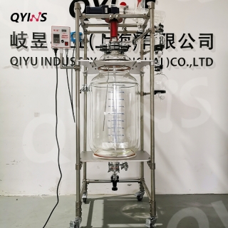 高真空雙層玻璃反應釜50L、80L、100L